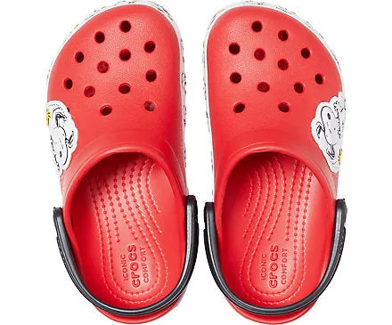 Crocs Kids Fun Lab Snoopy Woodstock Clog - Red