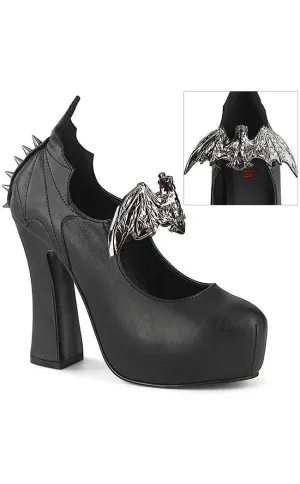 DEMON-18 Black Mary Jane Heels