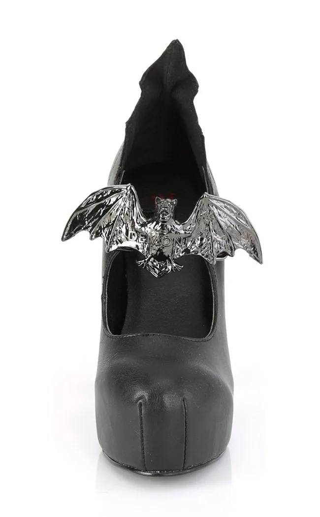 DEMON-18 Black Mary Jane Heels