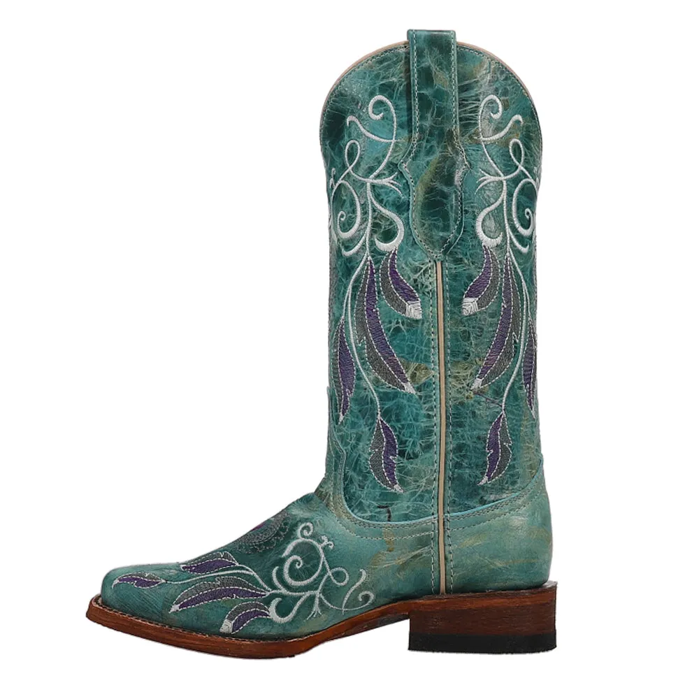 Dreamer Embroidered Square Toe Cowboy Boots