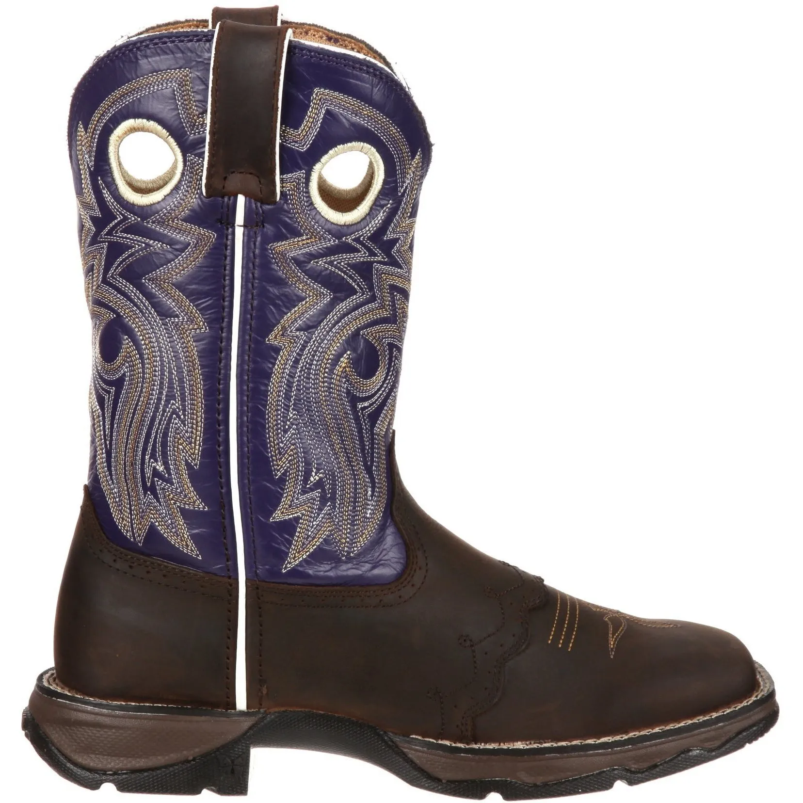 Durango Women's Lady Rebel 10" Square Toe Western Boot- Brown - RD3576