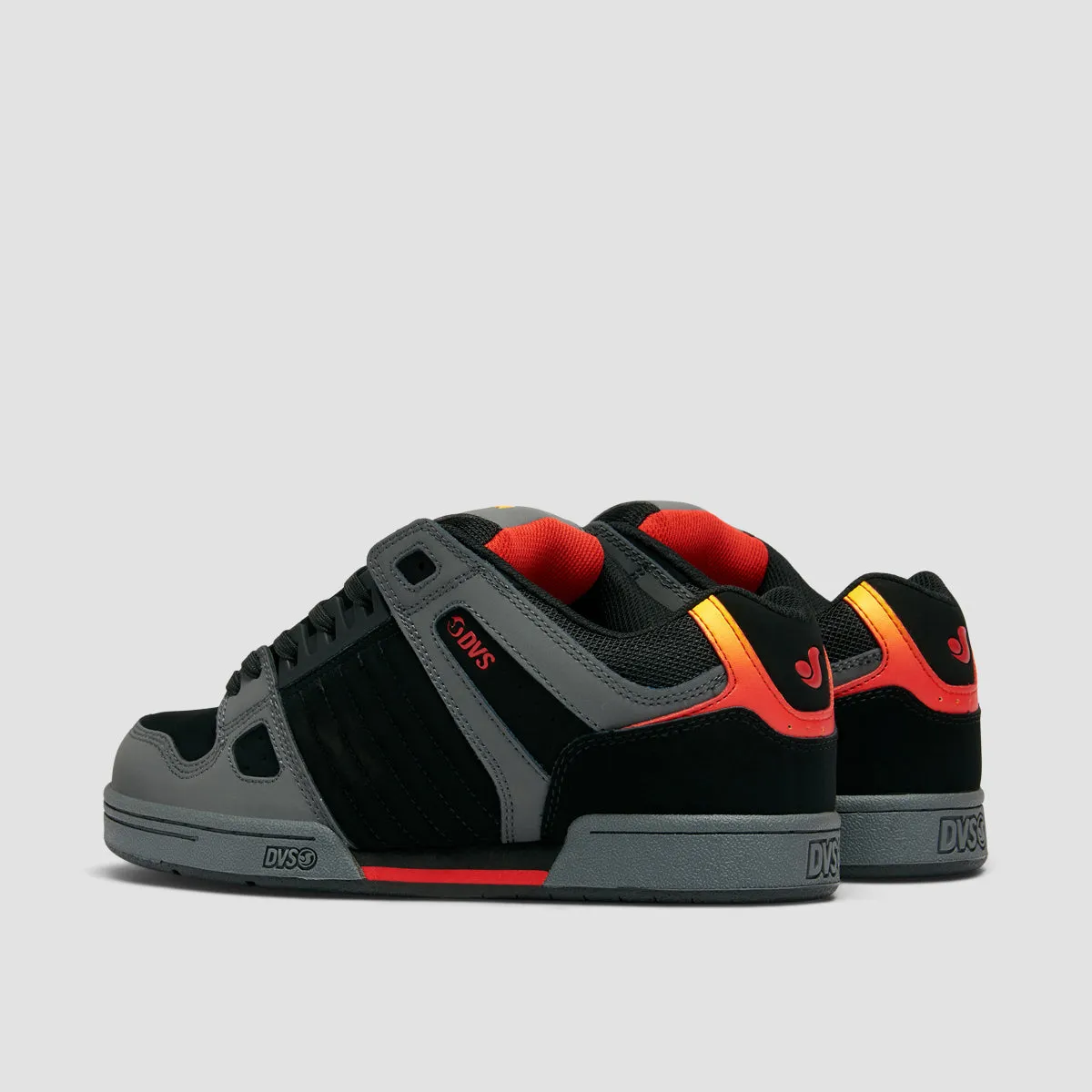 DVS Celsius Shoes - Charcoal/Black/Red Nubuck