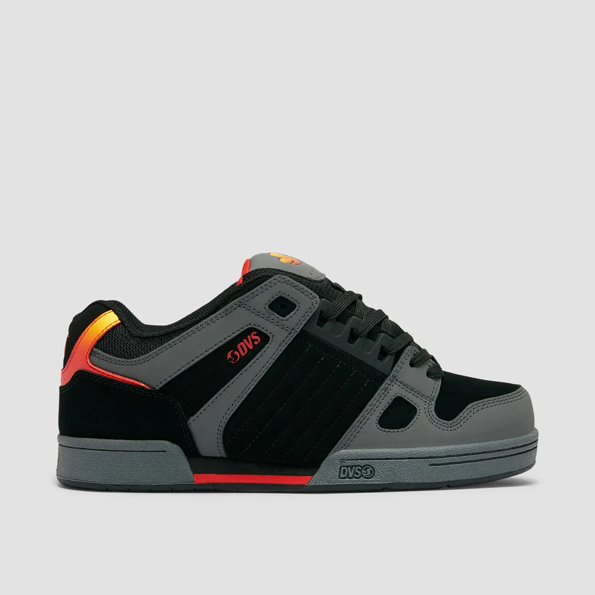 DVS Celsius Shoes - Charcoal/Black/Red Nubuck