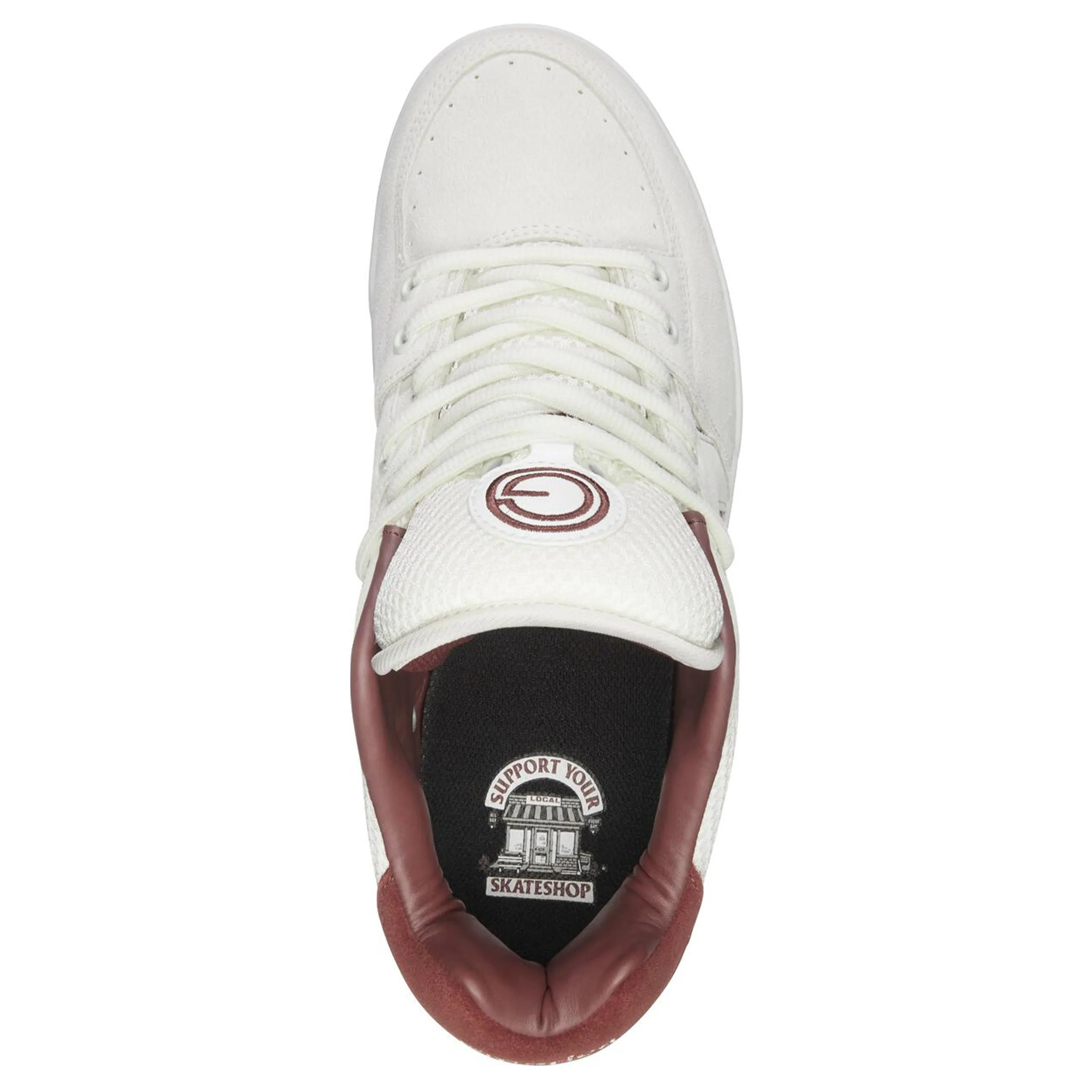 EMERICA X SKATE SHOP DAY OG-1 WHITE / BURGUNDY