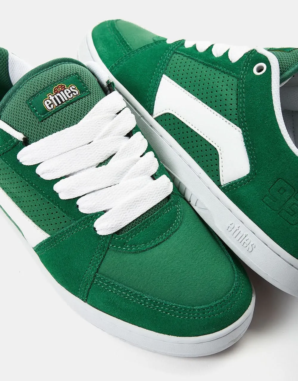 Etnies MC Rap Lo Skate Shoes - Green/White