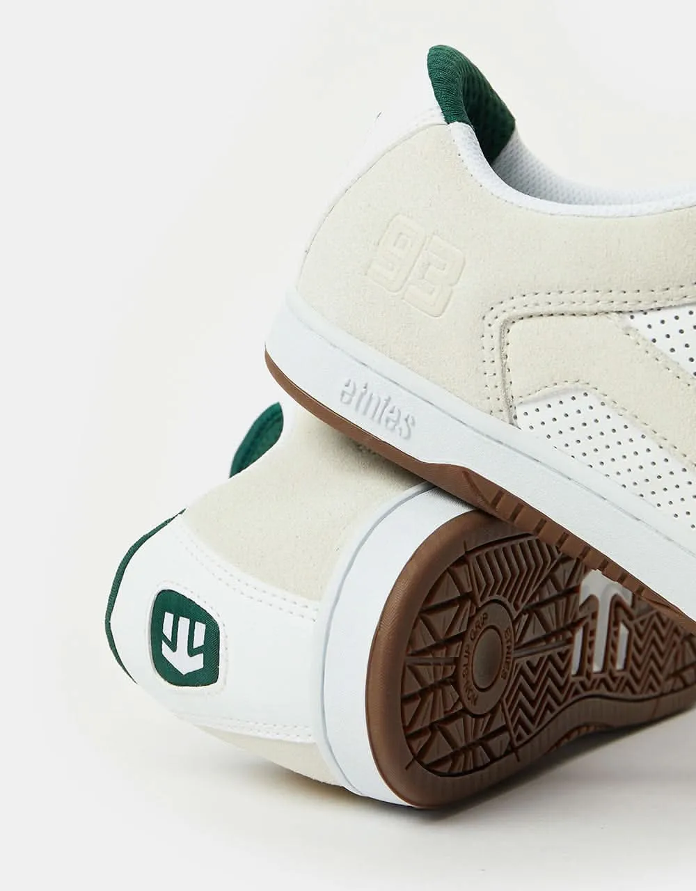 Etnies MC Rap Lo Skate Shoes - White/Green