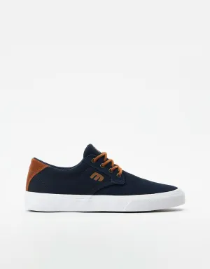 Etnies x Michelin Singleton Vulc XLT Skate Shoes - Navy/Brown/White