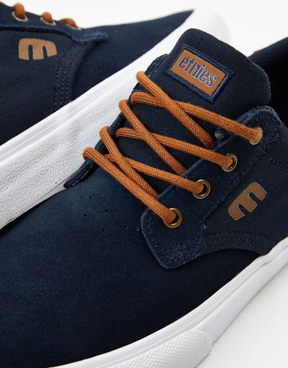 Etnies x Michelin Singleton Vulc XLT Skate Shoes - Navy/Brown/White