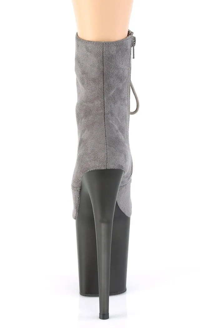 FLAMINGO-1020FST Grey Suede Ankle Boots