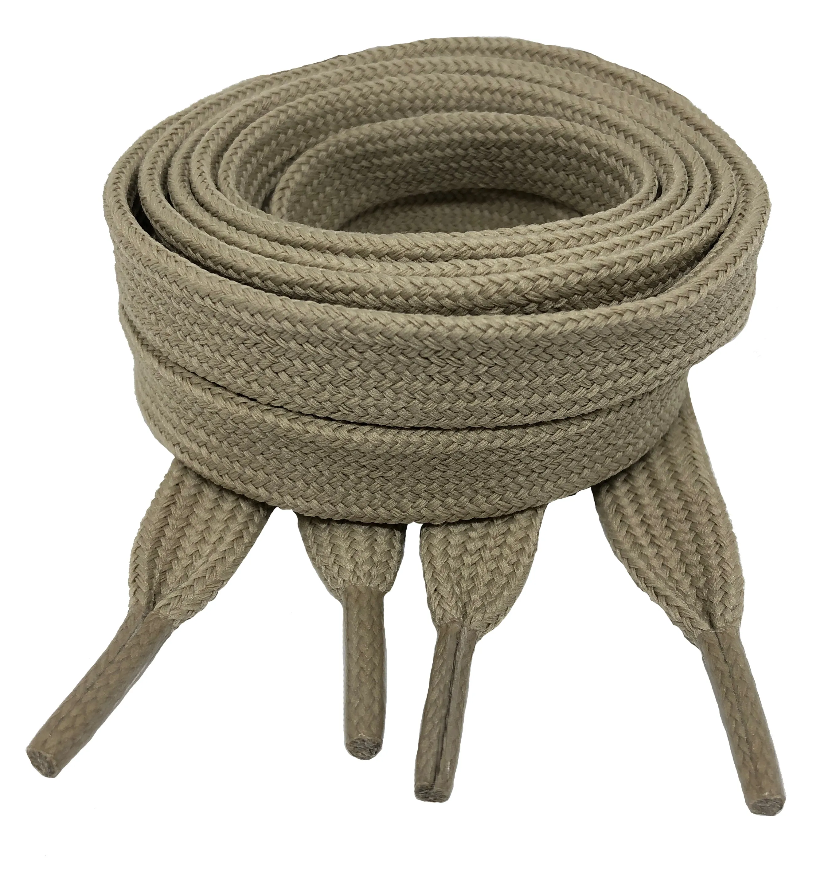 Flat Fat Oatmeal Shoelaces - 11mm wide