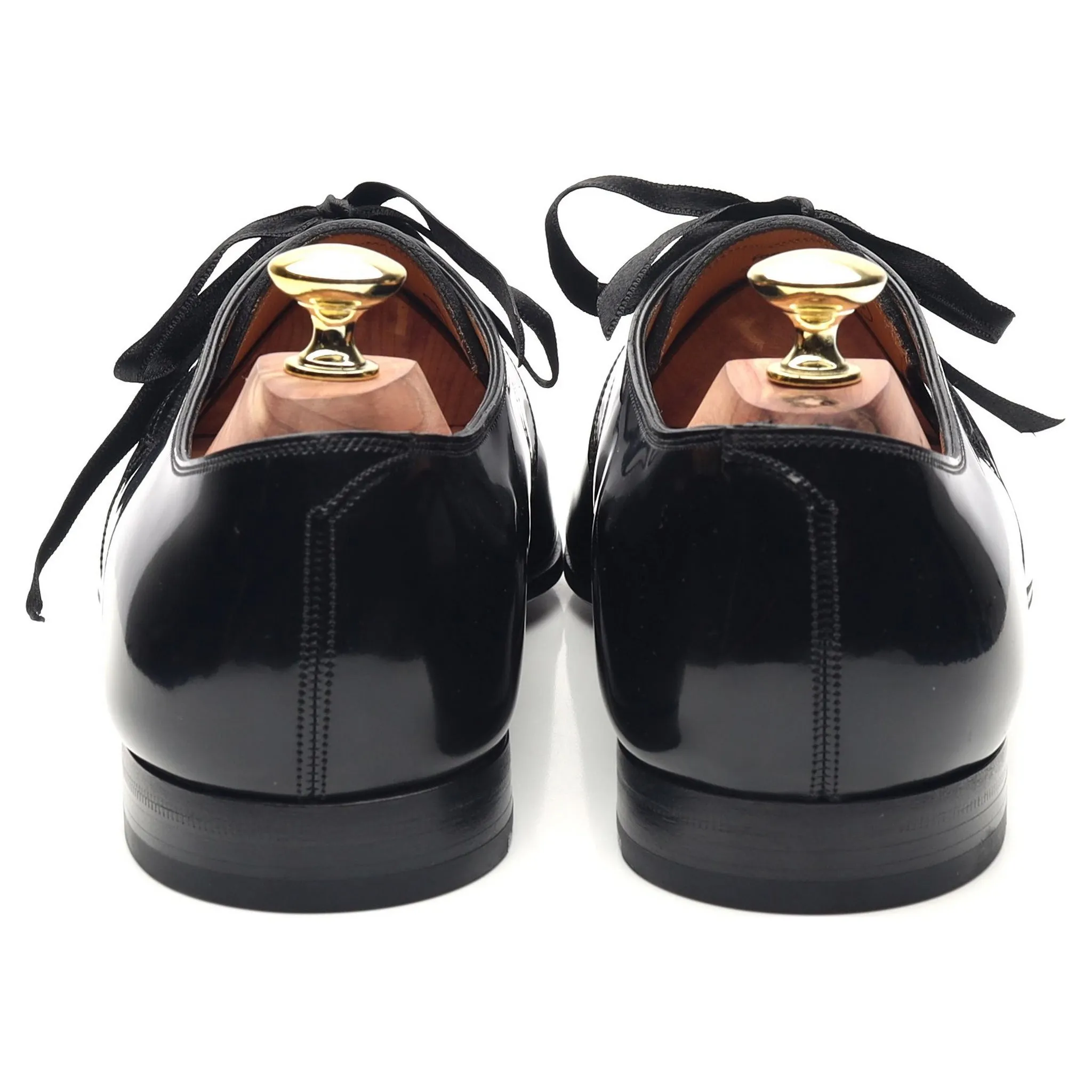 'Forsythe' Black Patent Leather Evening Derby 7.5 E