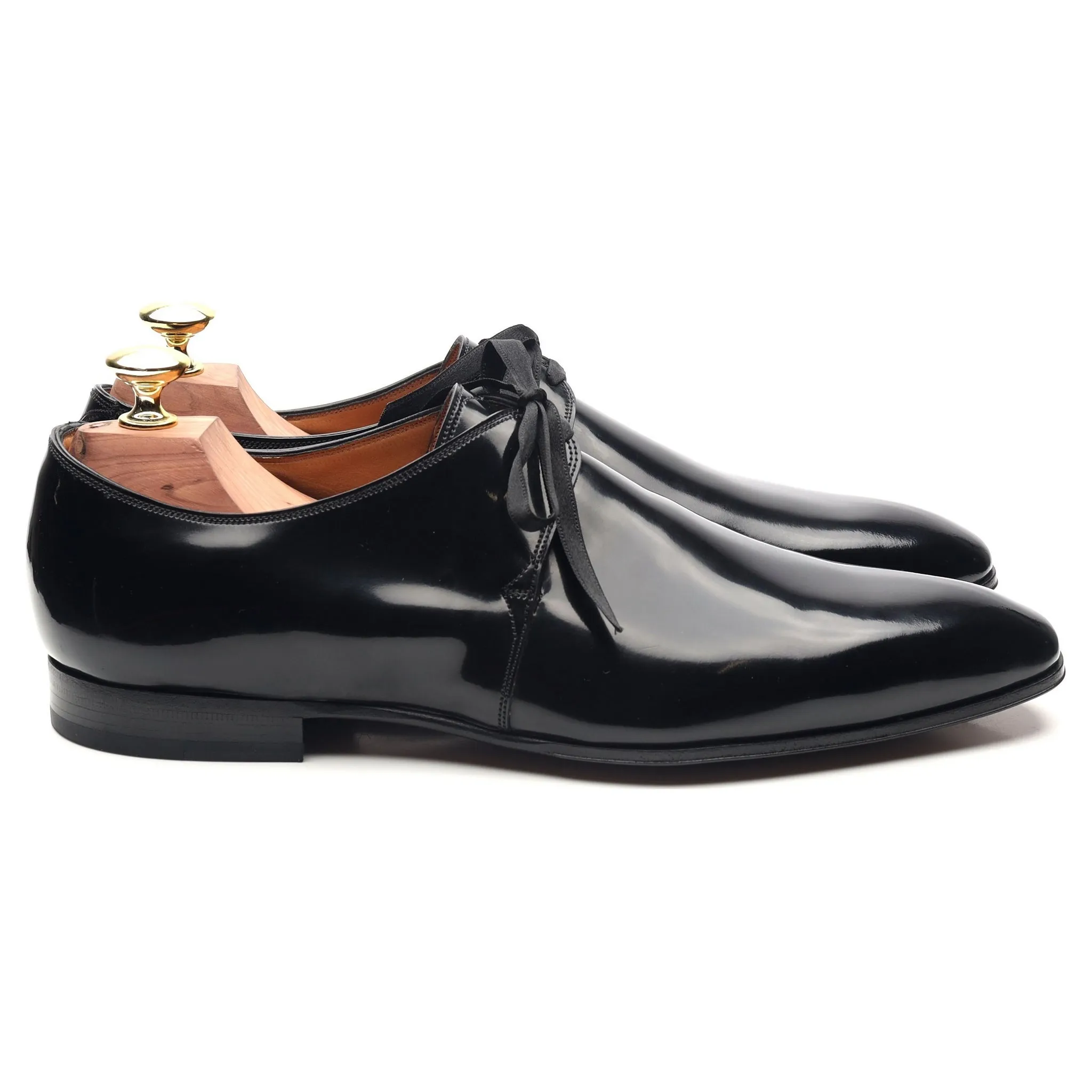 'Forsythe' Black Patent Leather Evening Derby 7.5 E