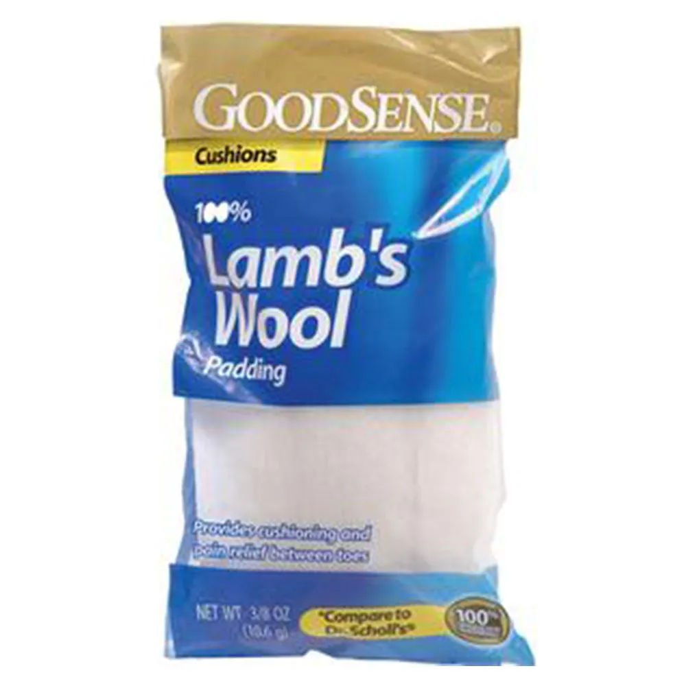 Goodsense Lamb's Wool Padding 3/8 oz, Cushions and Separates Toes