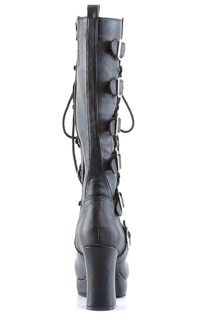 GOTHIKA-200 Black Steampunk Boots