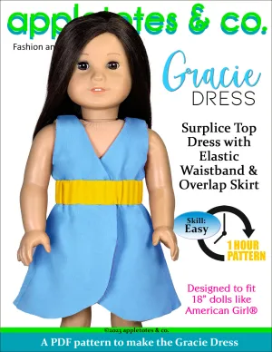 Gracie Dress 18 Inch Doll Sewing Pattern