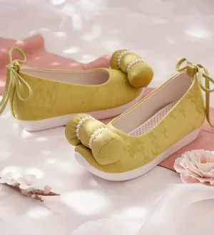 Green Grape 绿葡萄Tang Dynasty Pillow Head Shoes