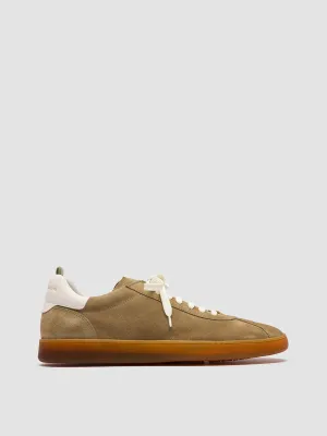 HALO 001 - Brown Leather and Suede Low Top Sneakers