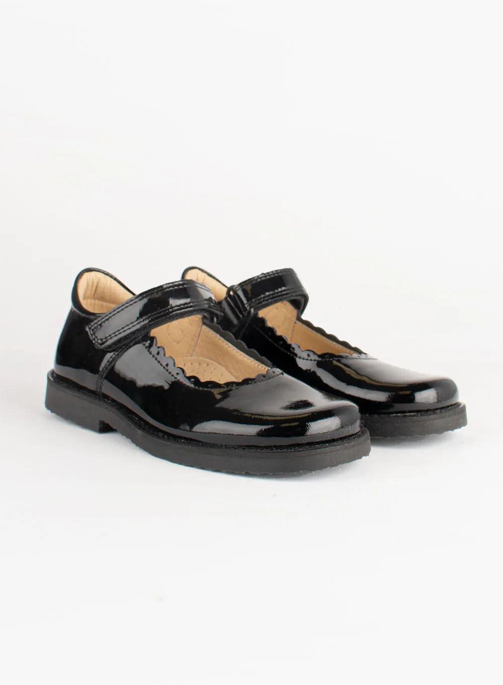 Hampton Classics Etta School Shoes in Black Patent