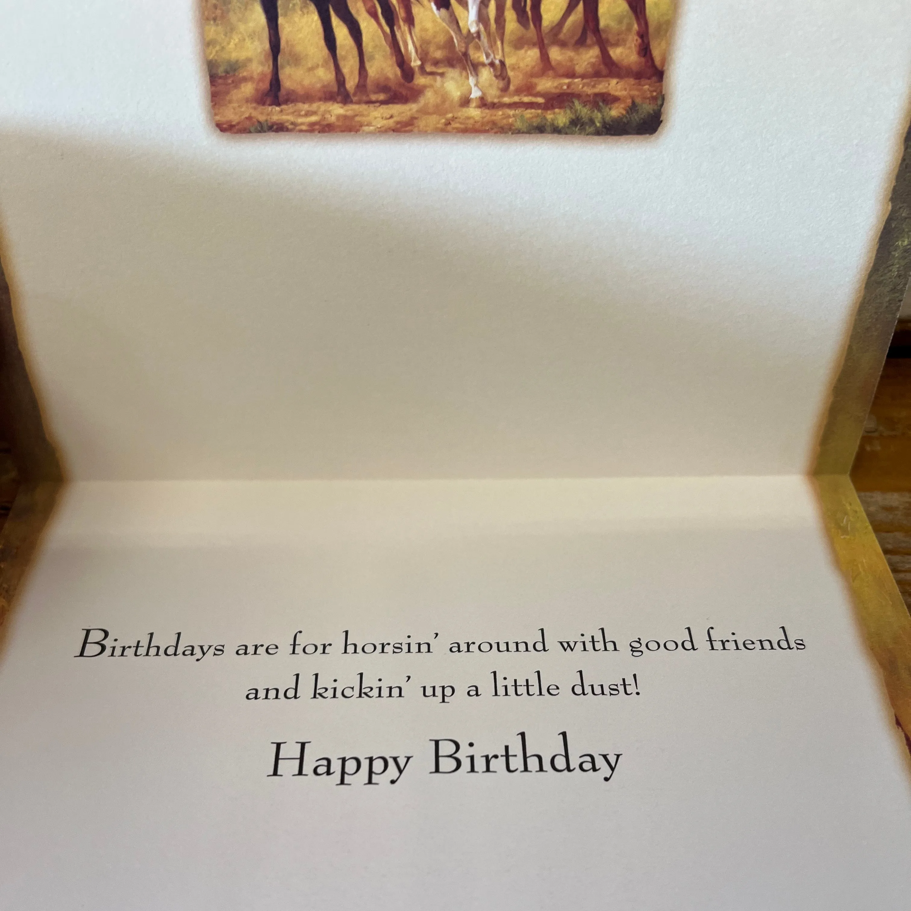 Happy Birthday Greeting Cards | Horsin' Around