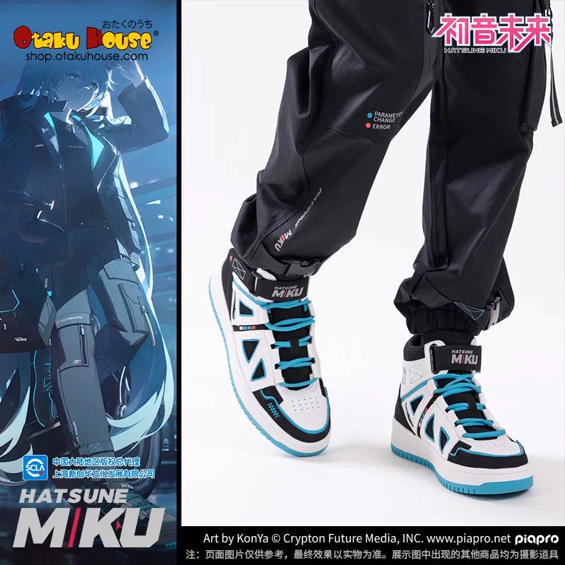 Hatsune Miku Vocaloid High-Top Sneakers Classic White