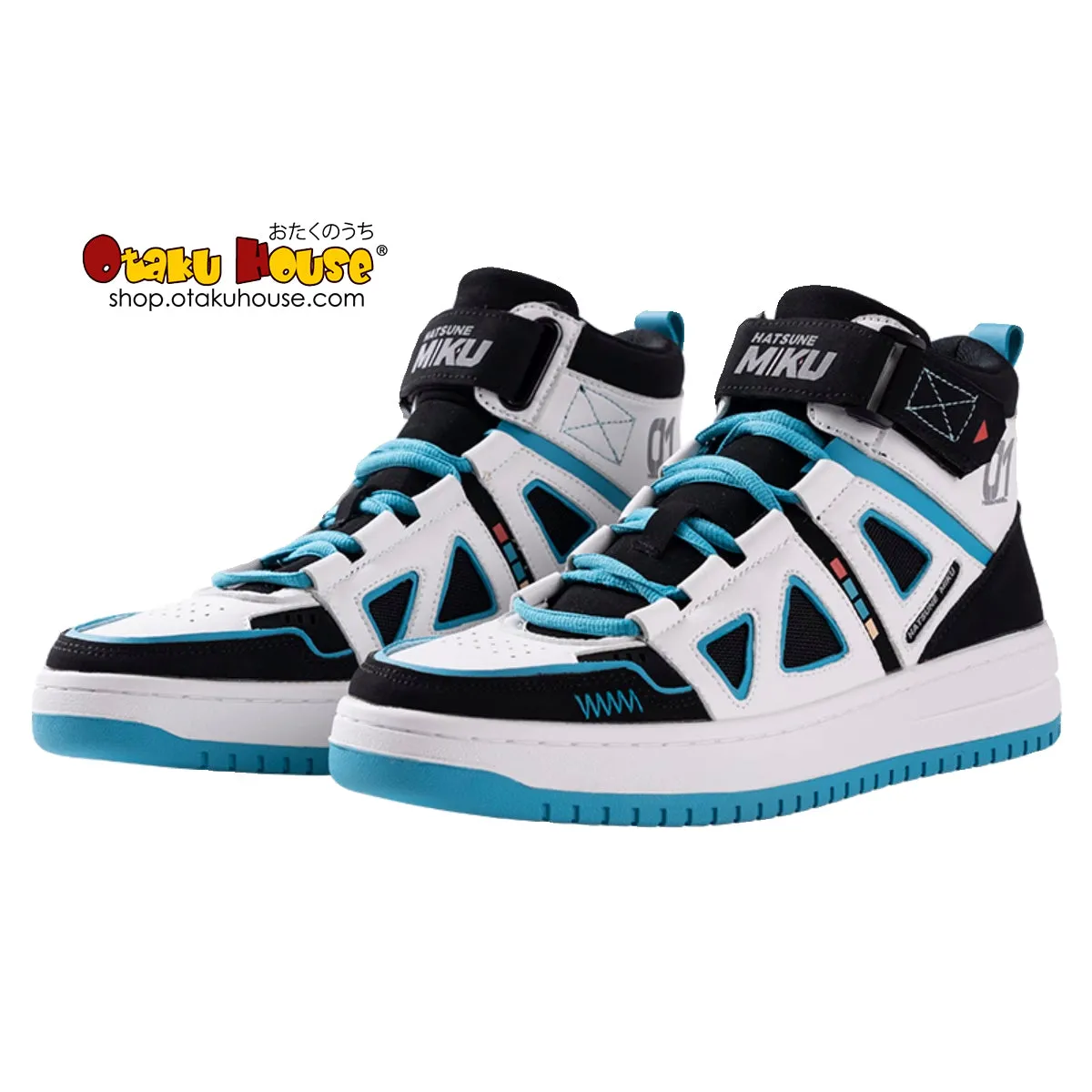 Hatsune Miku Vocaloid High-Top Sneakers Classic White