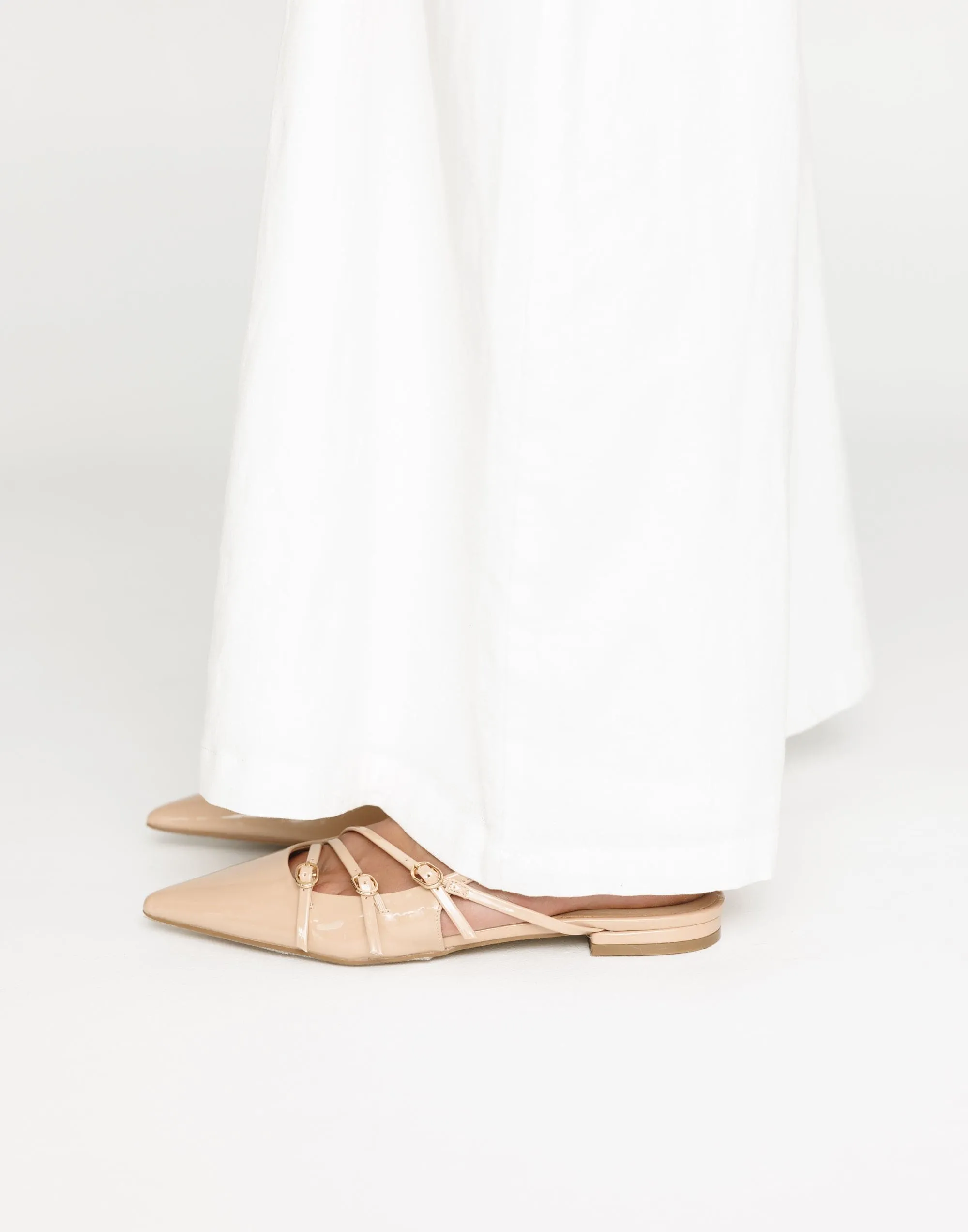 Hettie Flats (Beige Patent) - By Billini