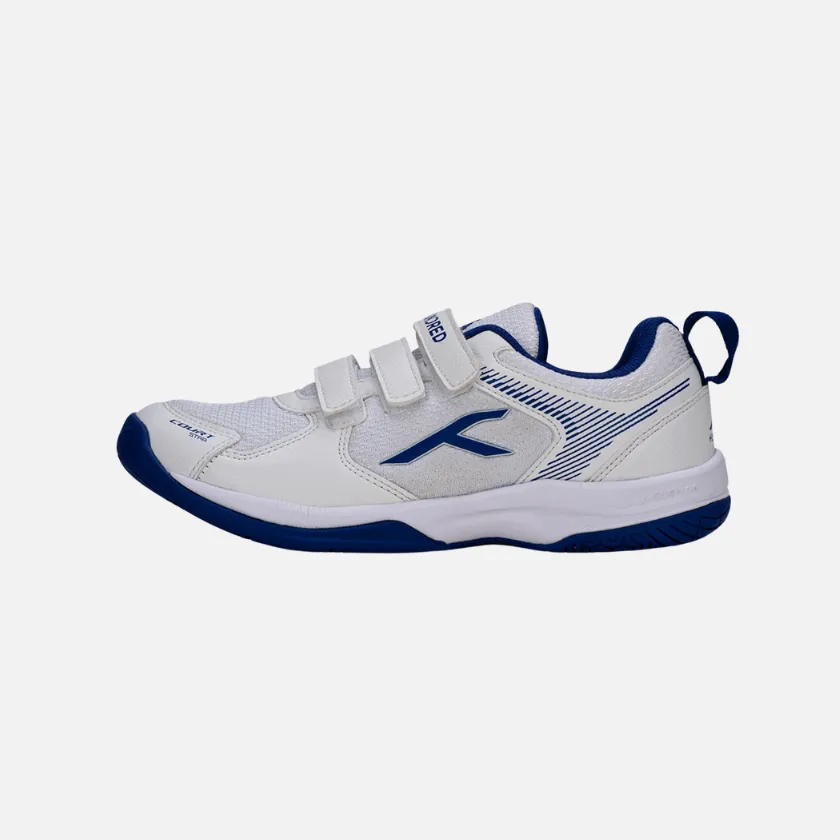 Hundred Court Star Kids Badminton Shoes -White/Navy