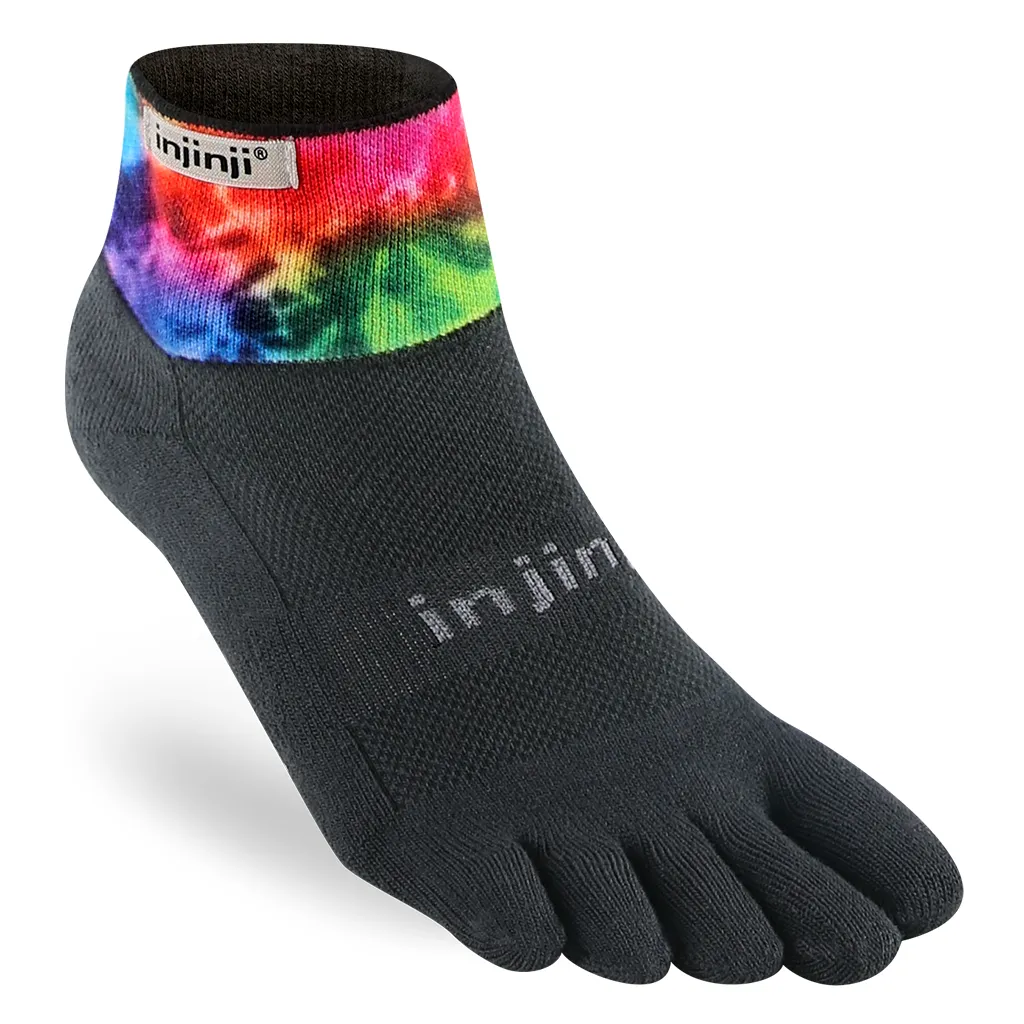 Injinji Spectrum Trail Midweight Mini-Crew Running Socks