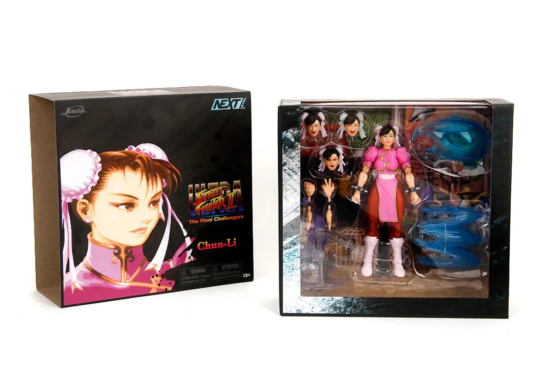 Jada Toys Ultra Street Fighter II: The Final Challengers - Chun-Li Player 2 (Pink)