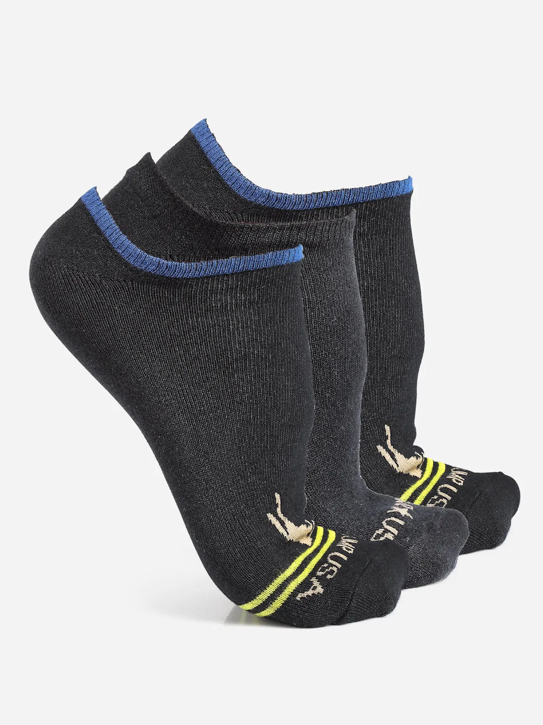 JUMP USA Men Pack Of 3 Assorted Shoeliner Socks