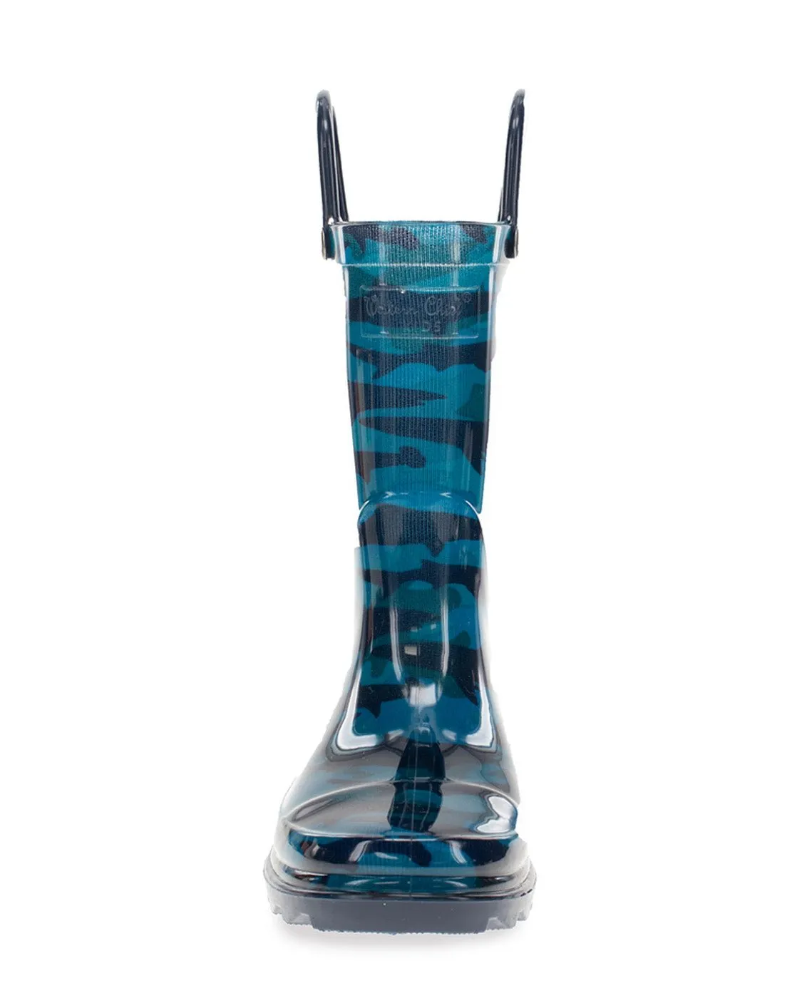 Kids Camo Shark Rain Boot - Blue