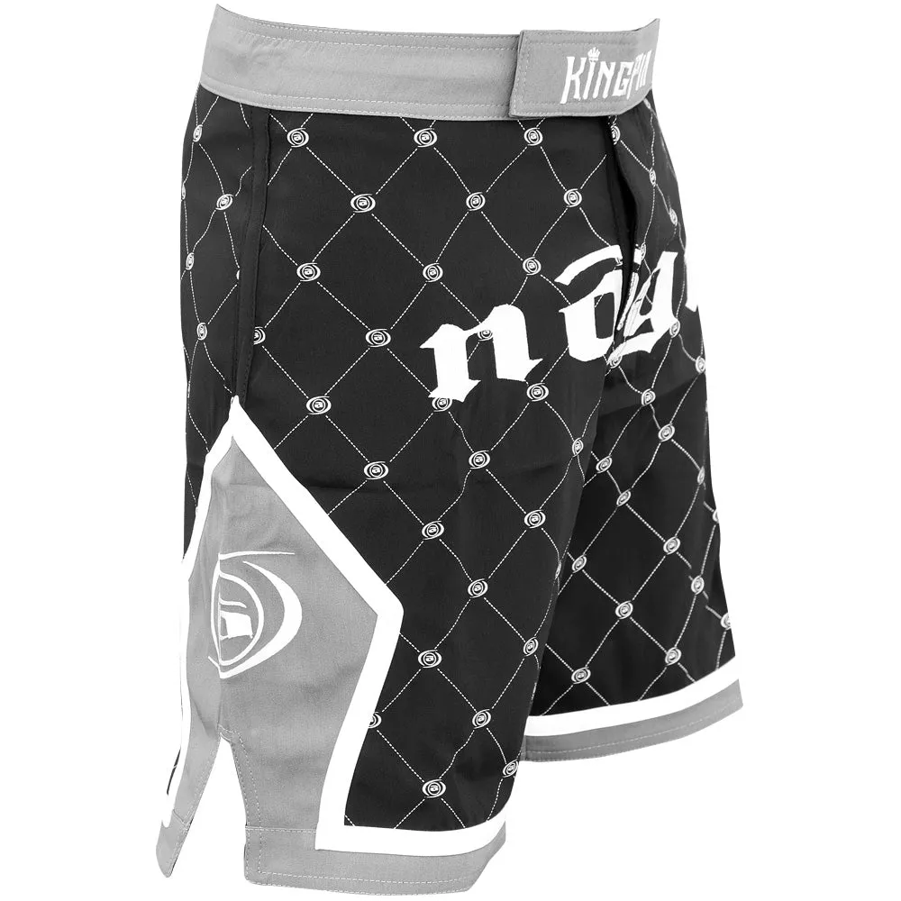 Kingpin 2.0 Black and Gray MMA Fight Shorts