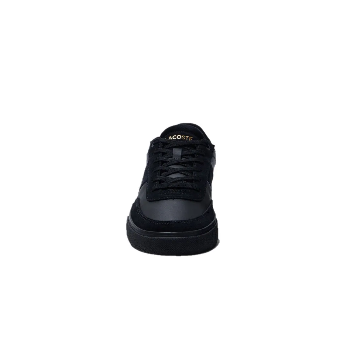 LACOSTE 7-44SMA008402H COURT-MASTER PR MN'S (Medium) Black Leather & Synthetic Lifestyle Shoes