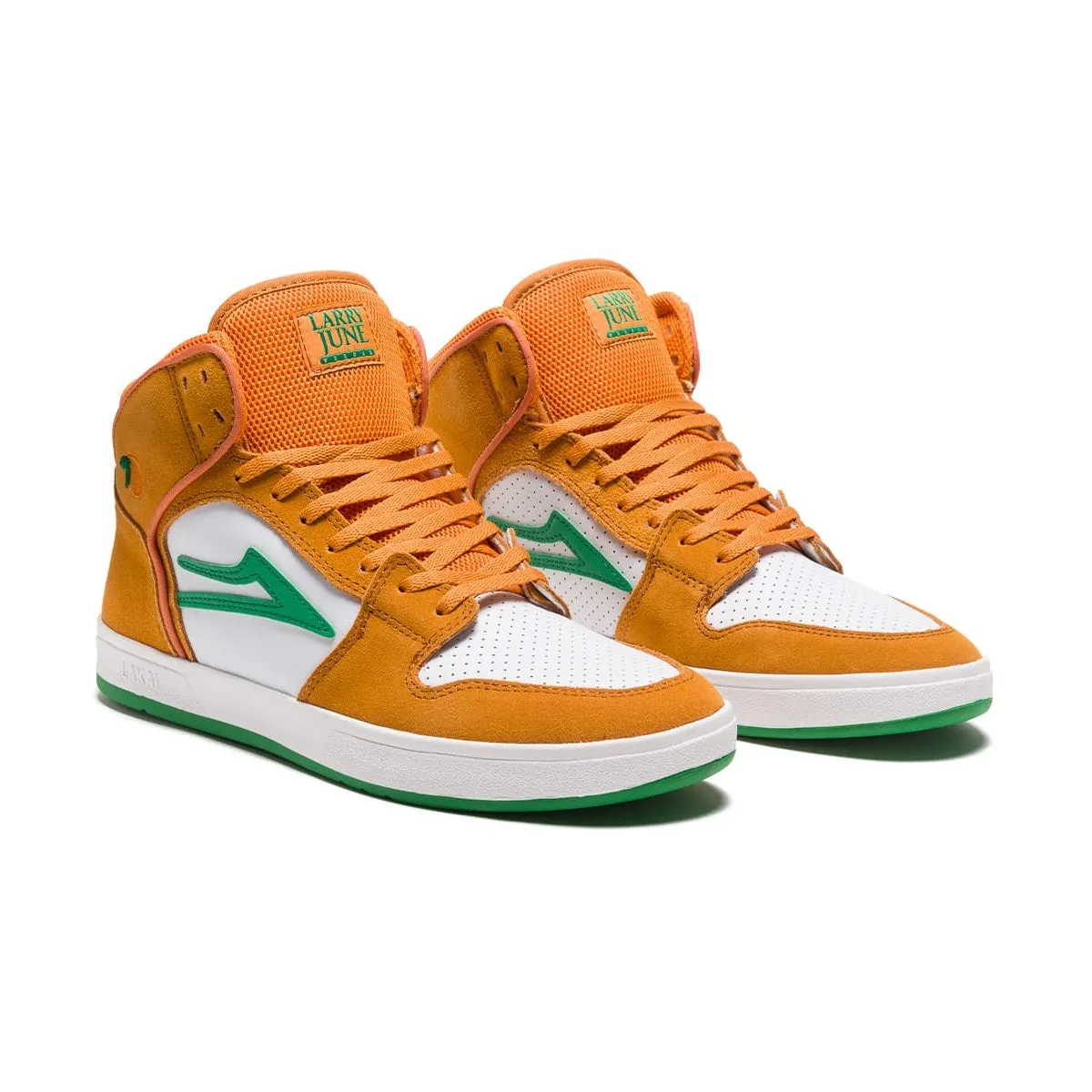 Lakai Shoes Telford - Orange/White Suede