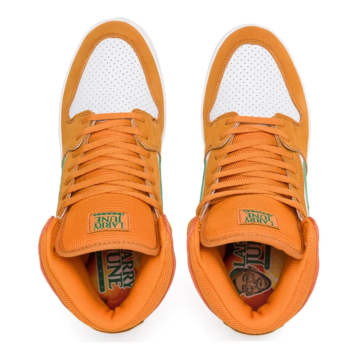 Lakai Shoes Telford - Orange/White Suede