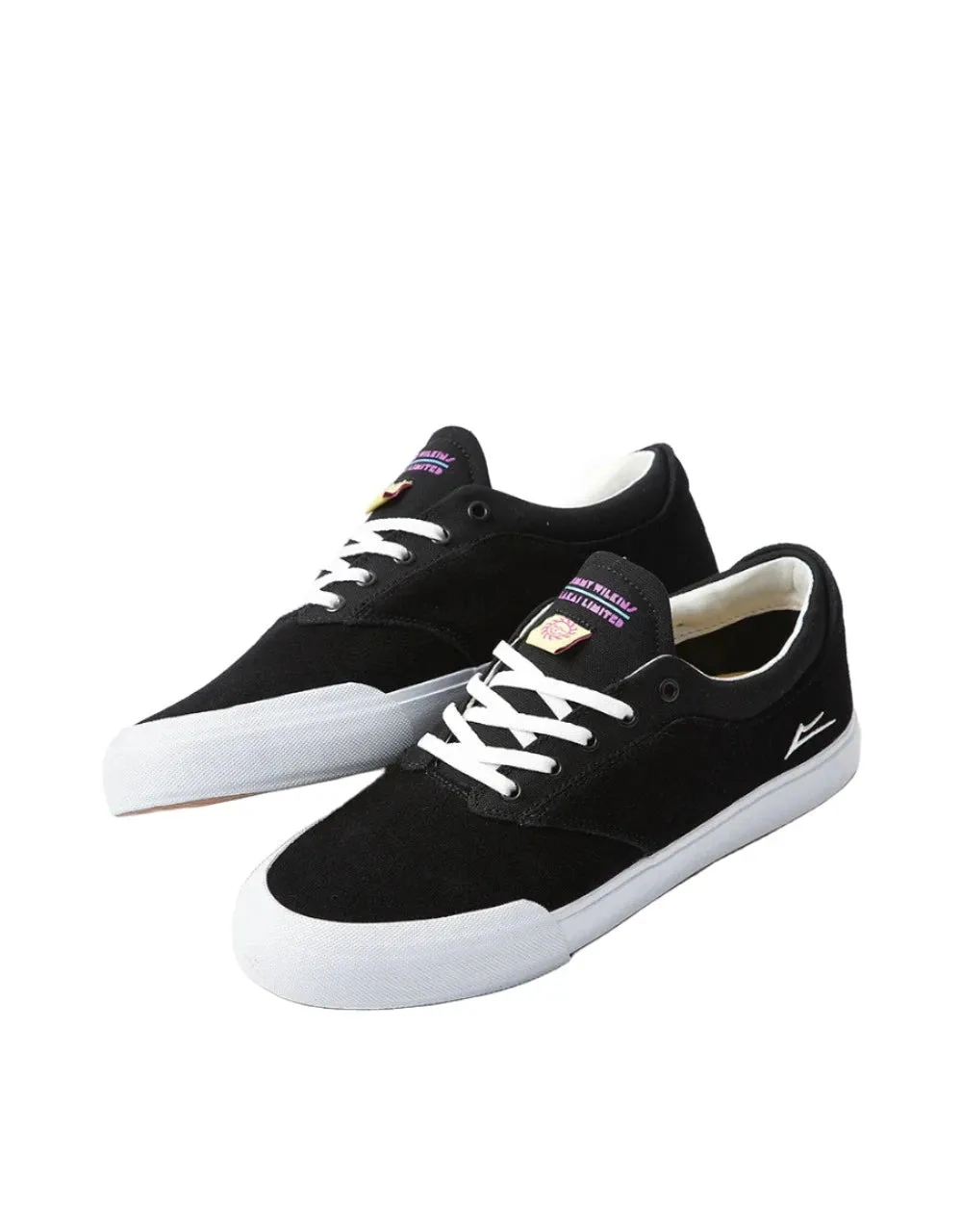 LAKAI Wilkins Skate Shoes Black Suede