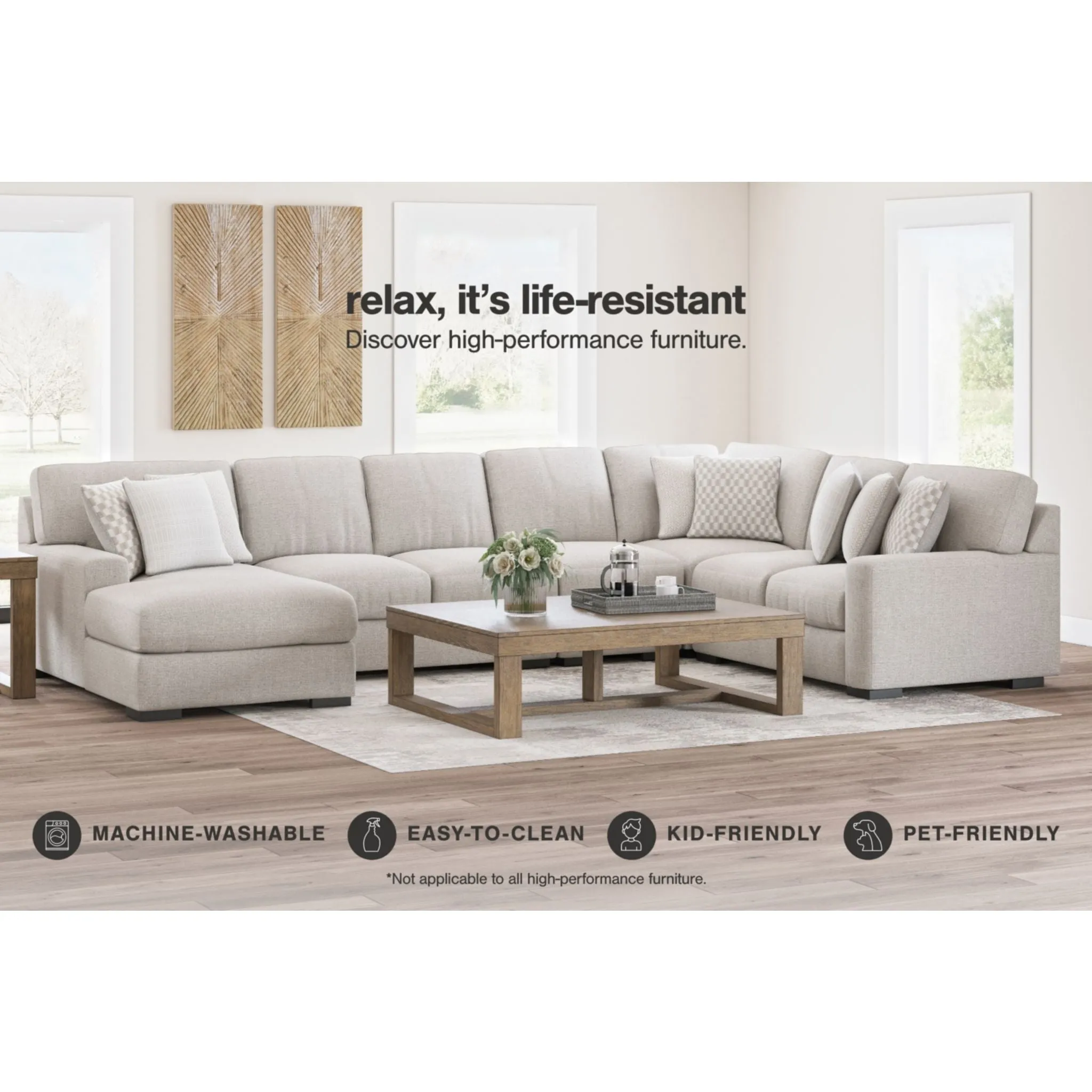 Larce-Exclusive 4 Piece Sectional with Chaise