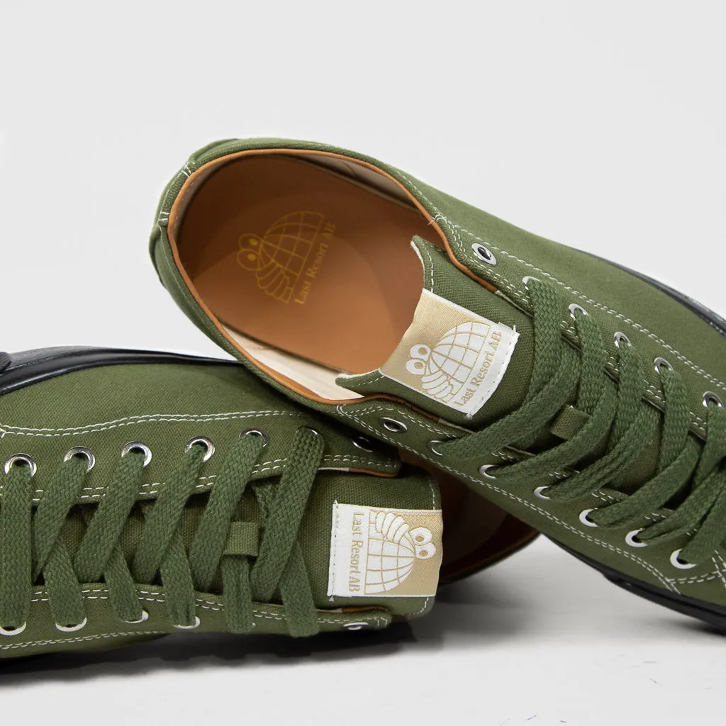 Last Resort AB - VM003 Canvas Lo Shoes - Leaf Green / Black