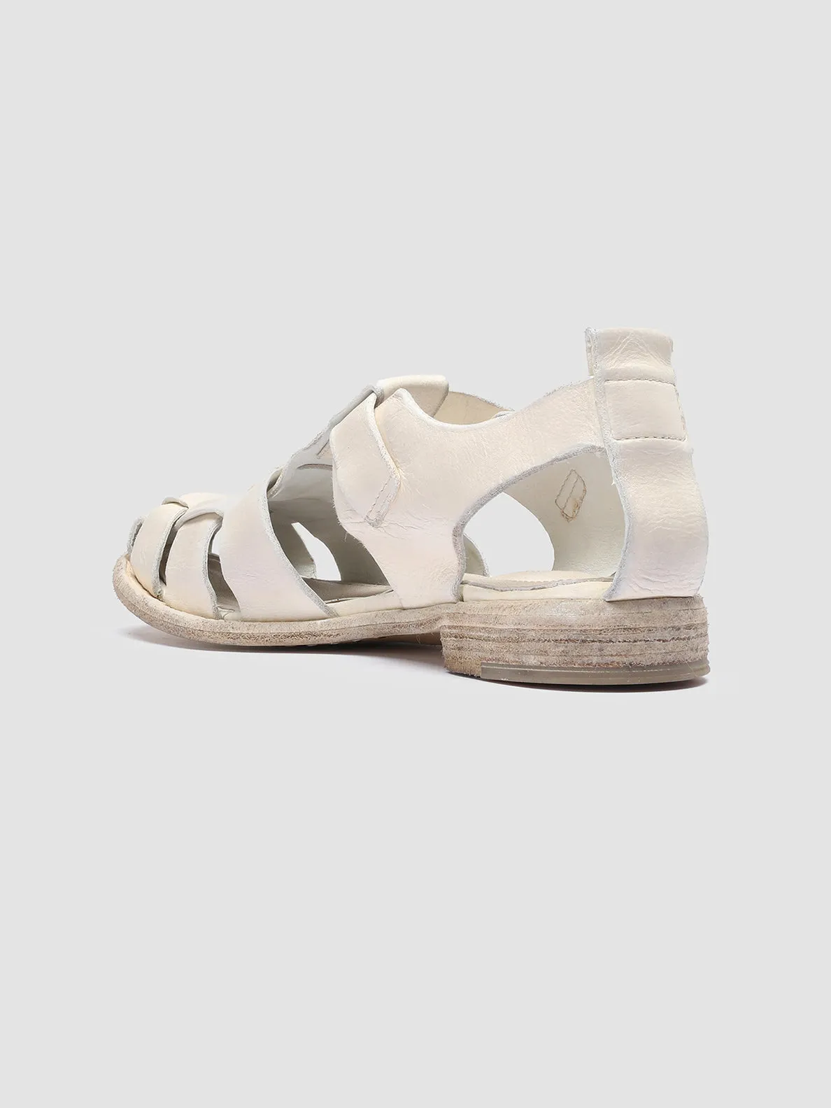 LEXIKON 536 - White Leather Sandals