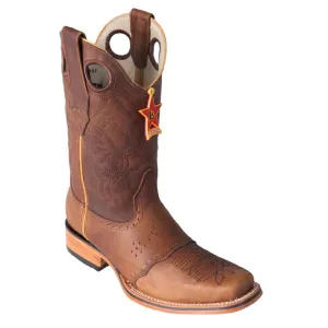 Los Altos Boots Mens #8149951 Rodeo Boot W/Saddle | Style Rage Boots | Color Honey