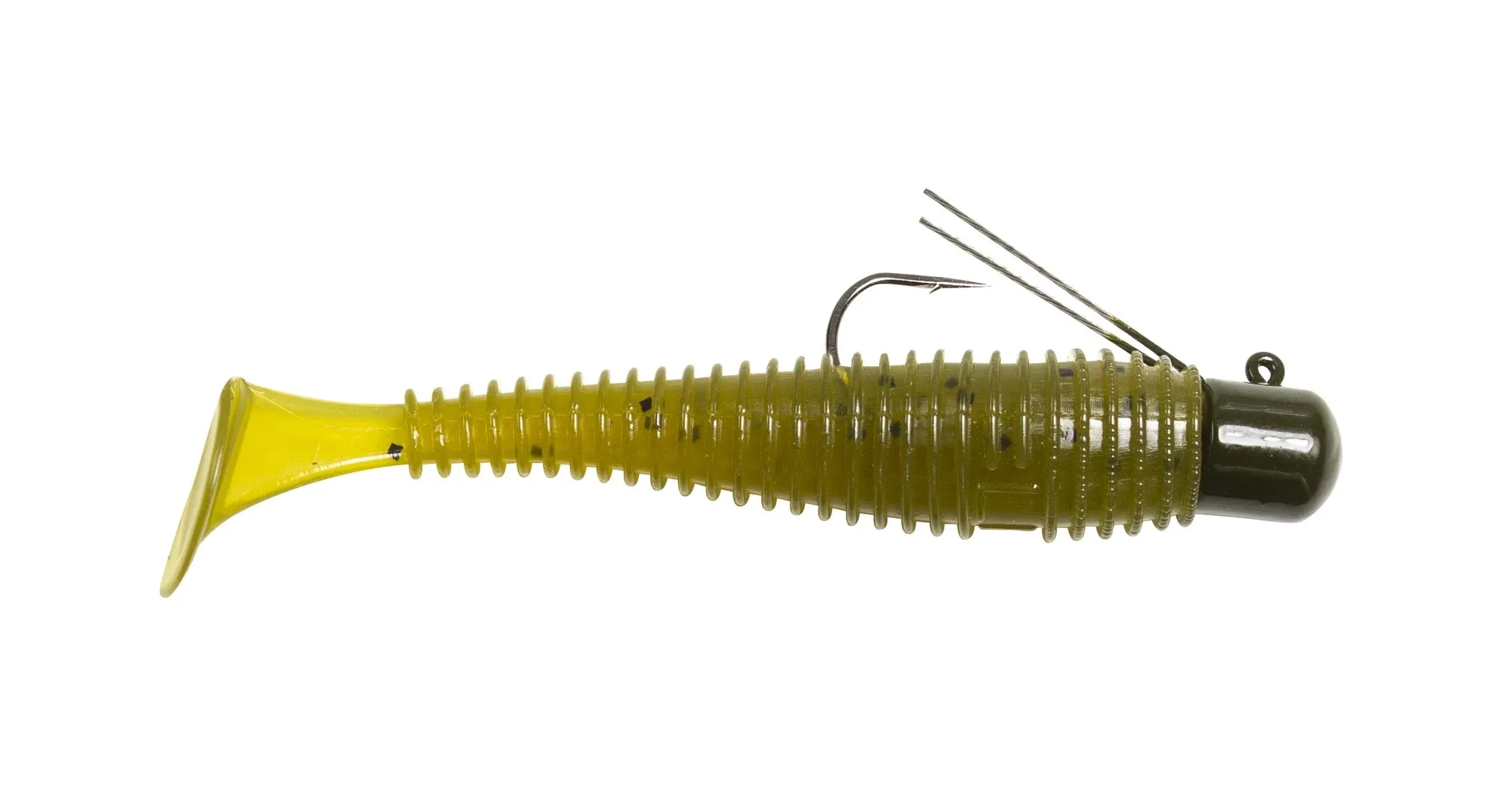 Lunkerhunt Pre-Rigged Finesse Swimbait 3 inch Paddle Tail Swimbait