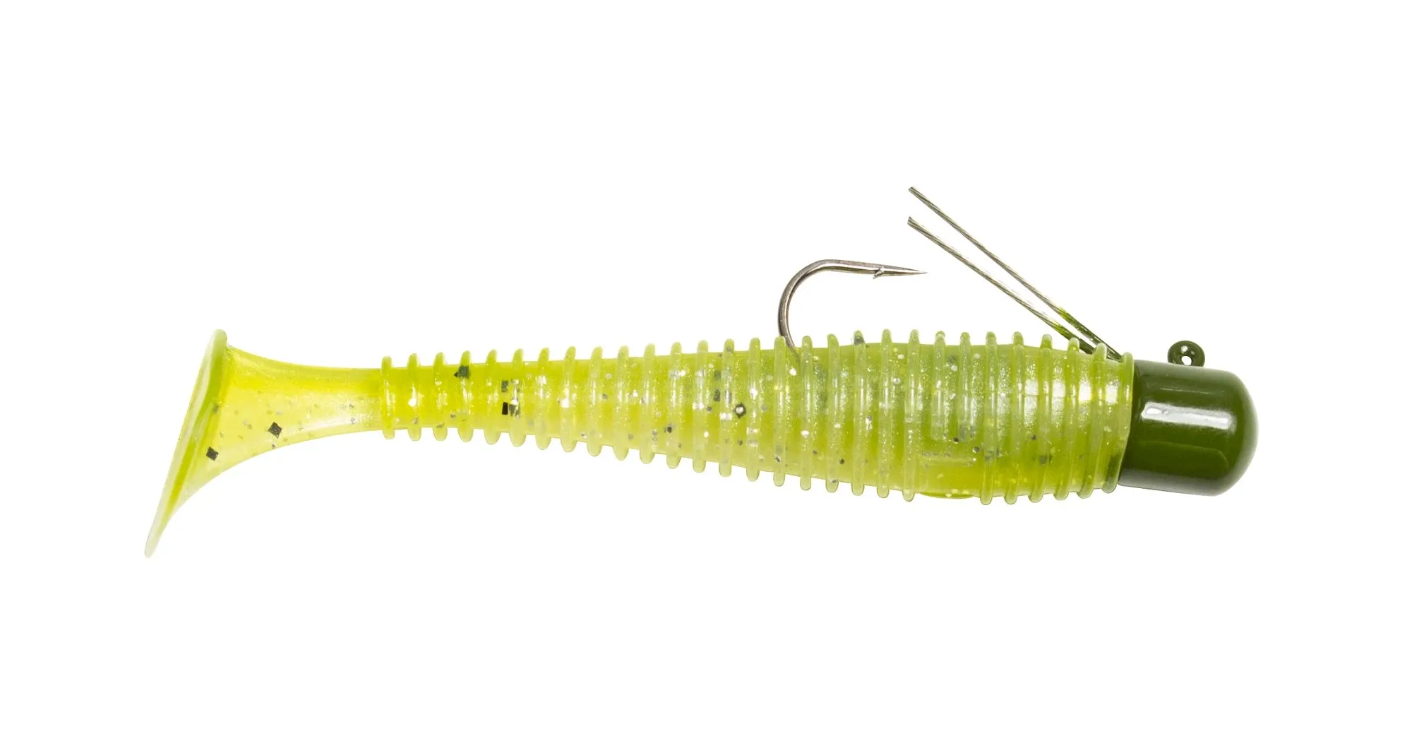 Lunkerhunt Pre-Rigged Finesse Swimbait 3 inch Paddle Tail Swimbait