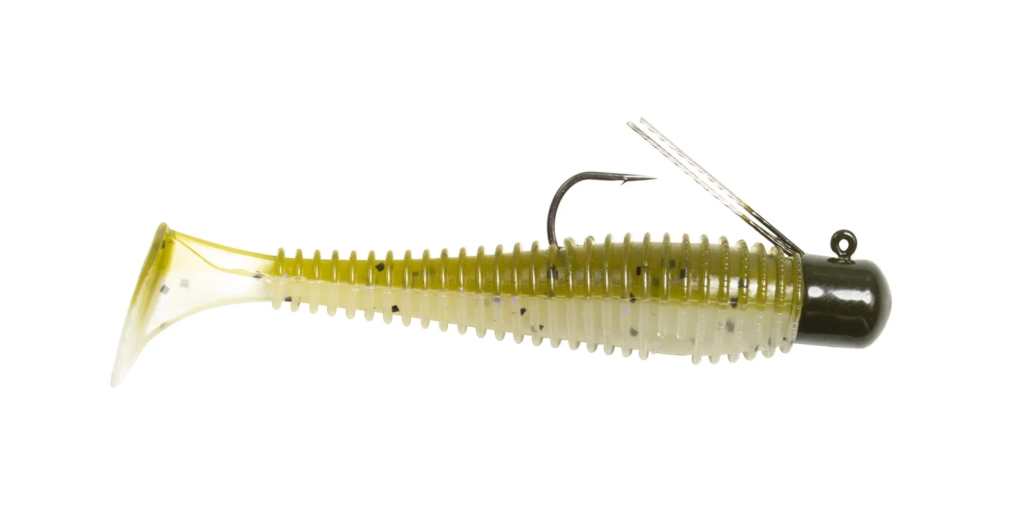 Lunkerhunt Pre-Rigged Finesse Swimbait 3 inch Paddle Tail Swimbait