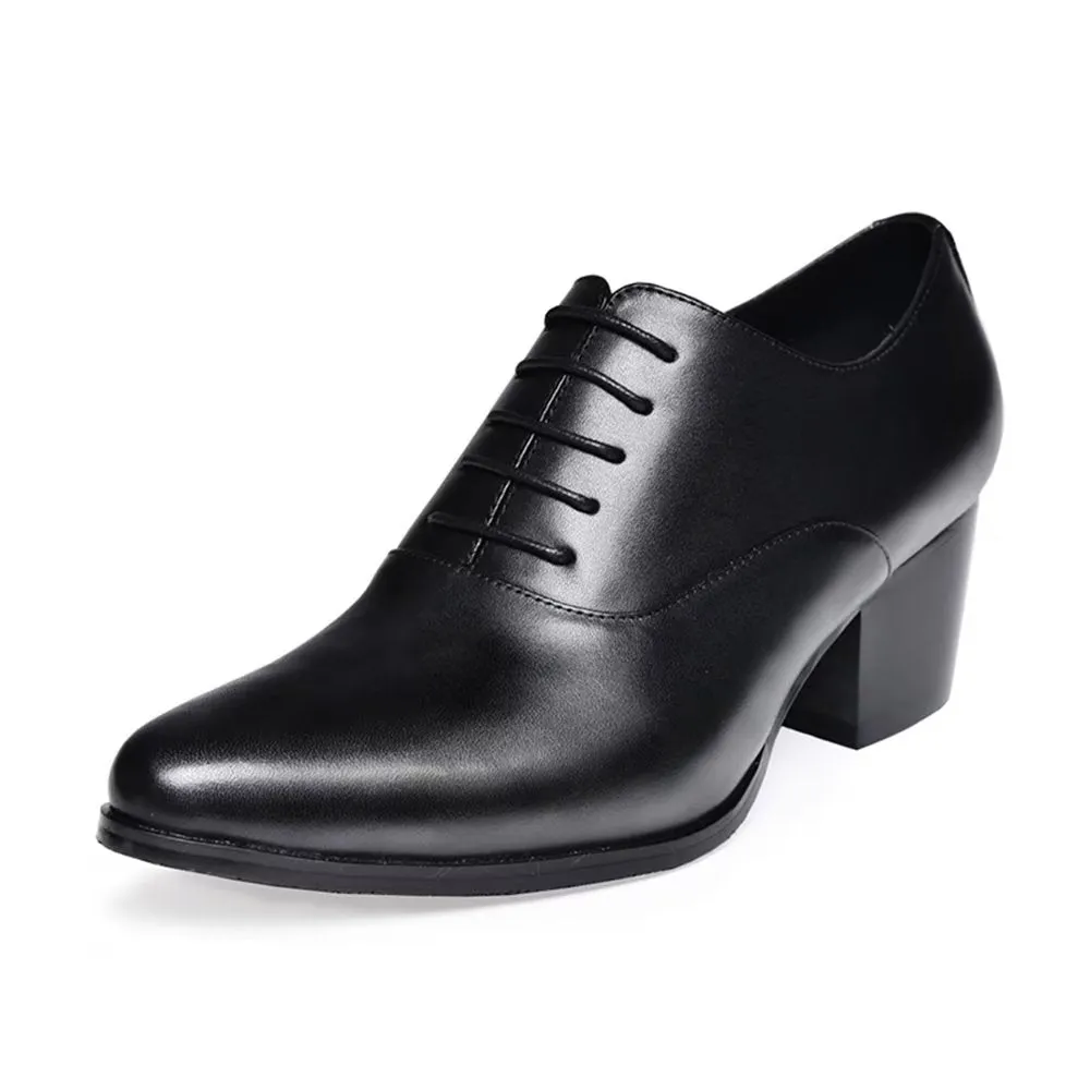 LuxePoint Leather Oxford Dress Shoes