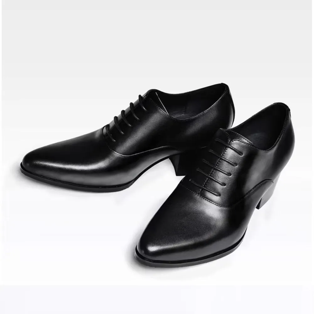 LuxePoint Leather Oxford Dress Shoes