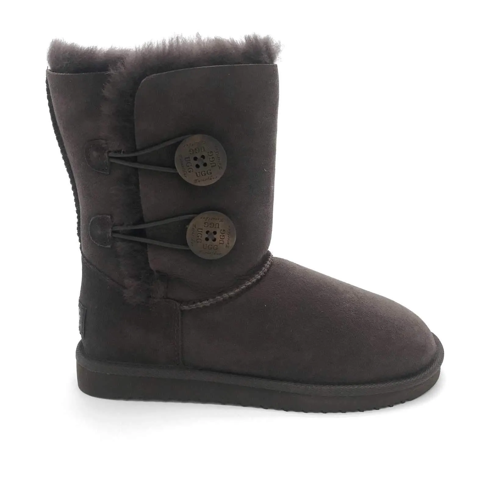 MACARTHUR WOMEN'S Premium Sheepskin Classic 2 Buttons Short UGG Boots