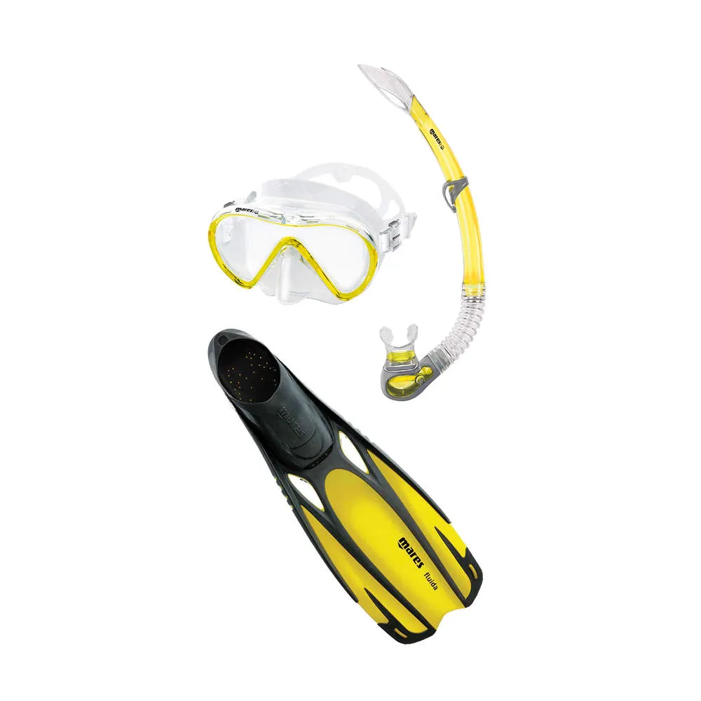 Mares Cobia Fluida Mask, Snorkel & Fins Snorkelling Set