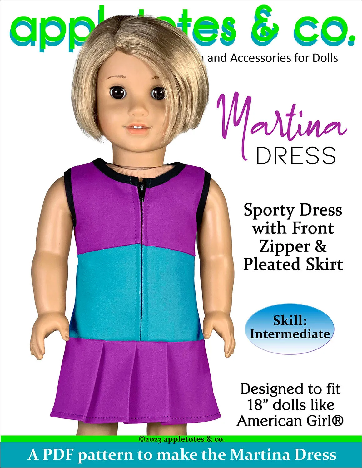 Martina Dress 18 Inch Doll Sewing Pattern