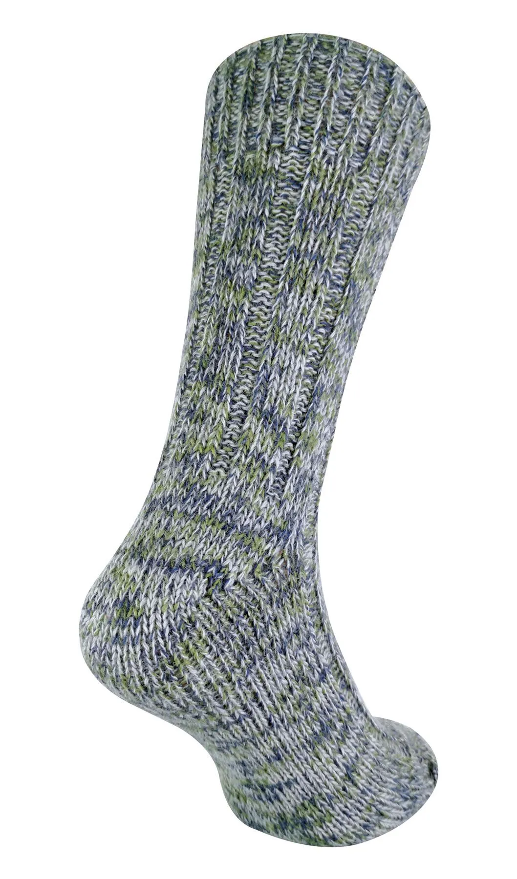 Mens 100% Wool Socks (6-11 UK / Khaki)