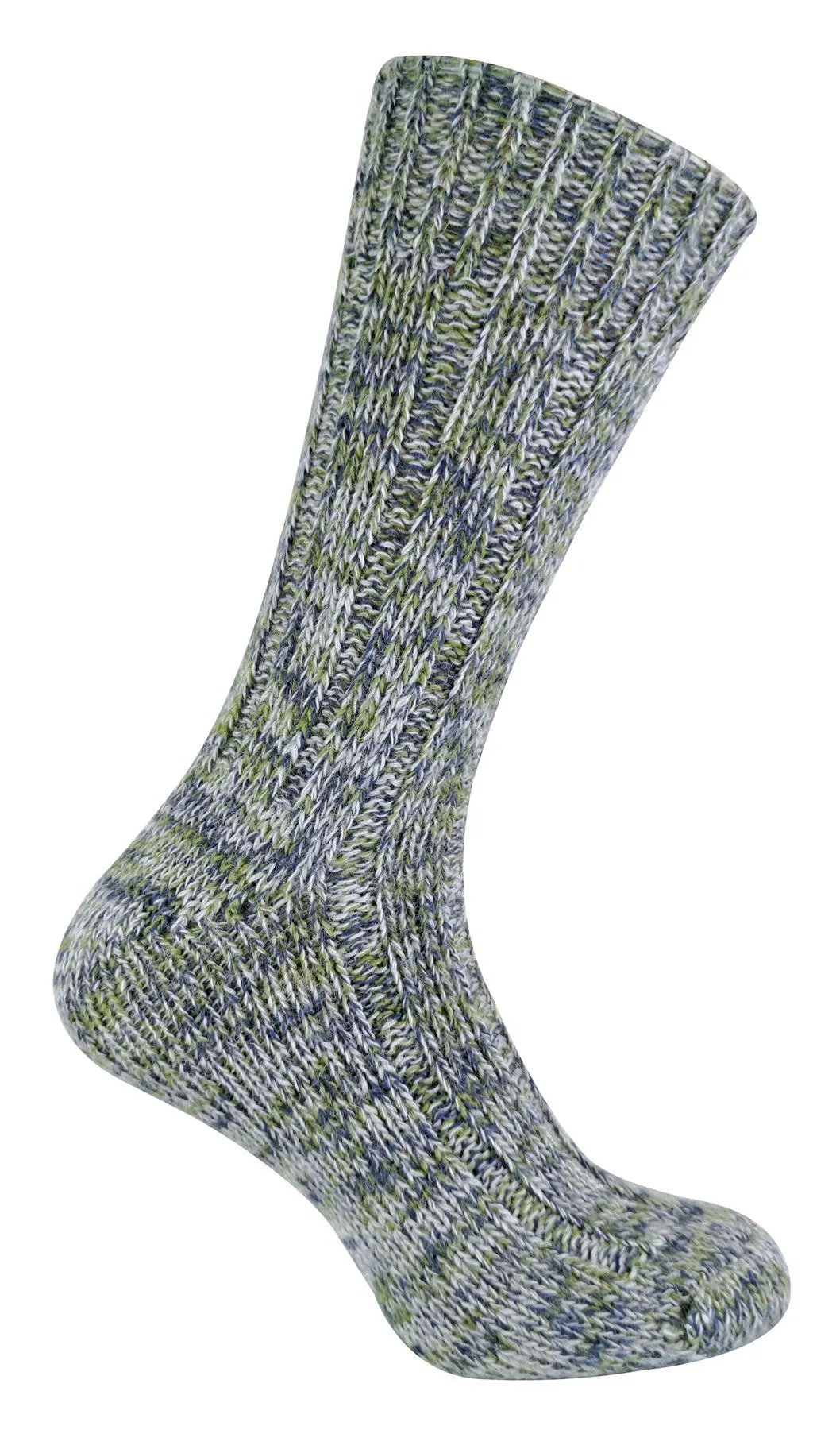 Mens 100% Wool Socks (6-11 UK / Khaki)